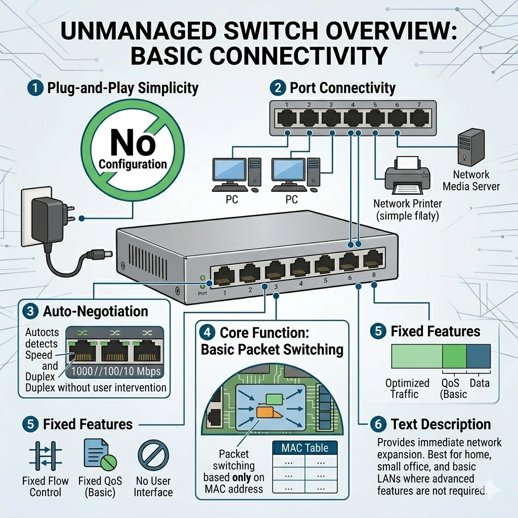 An overview on un managed network switches